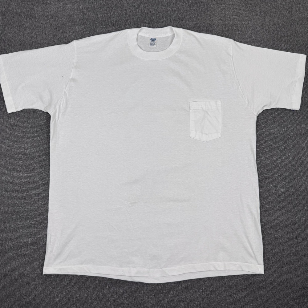 Vintage JC Penney Pocket T-Shirt Mens 3XLT Short Sleeve True Deadstock Blank 70s